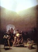 Francisco Jose de Goya Yard of Madhouse Spain oil painting artist